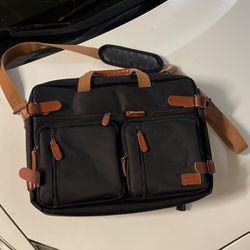 CoolBELL Convertible Backpack Messenger Bag Shoulder Bag Laptop Case Handbag for