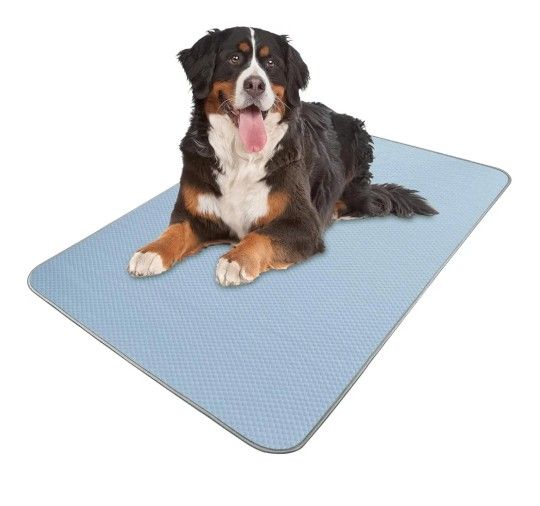 Summer Dog Cooling Mat Washable Ice Silk Self Cool Pad for Large Dogs
