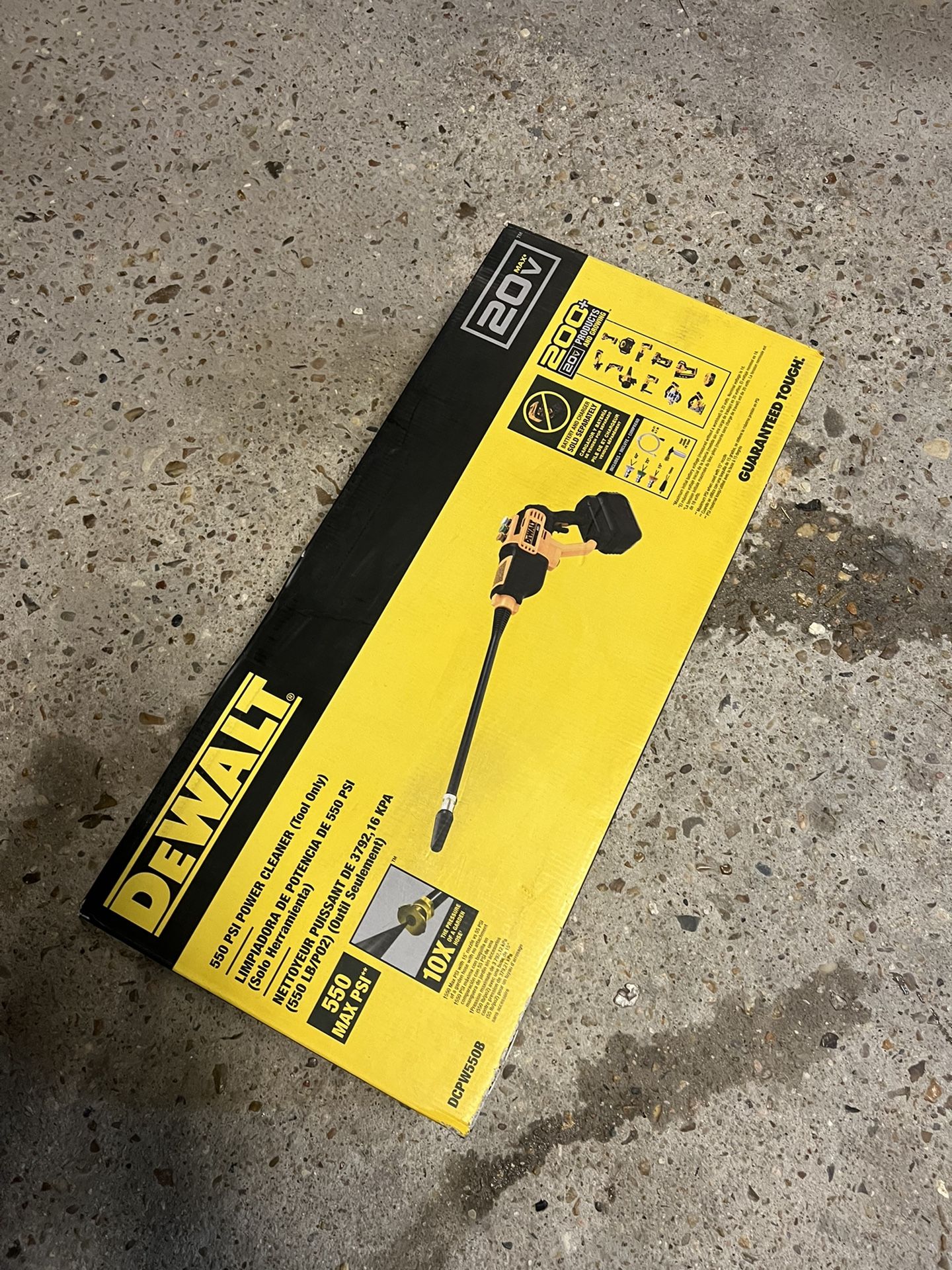 Dewalt 550psi Pressure Washer Gun 20v (too Only) 