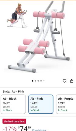 Ab Machine (White/Pink)