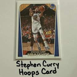 Stephen Curry Golden State Warriors All-Star Guard Hoops Card. 