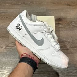 SB Dunk Low Supreme White- 11, 12, 13