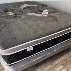 Full Oasis Thermal Comfort Europillow Top 12inch Matres Andboxspring!!
