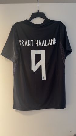 Braut Haaland #9 Black Soccer Jersey