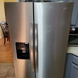 Whirlpool Stainless Steel Side by Side Refrigerator   