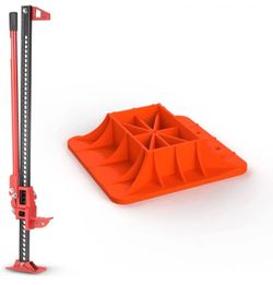 Base Stand For Hi Lift Jack to Alleviate Jack Hoisting Sinkage (Red) NEW IN BOX