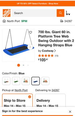 Platform swing with Stand