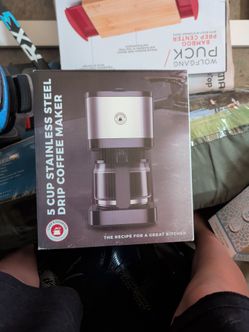 Chefs counter 5 cup stainless steel drip coffee maker