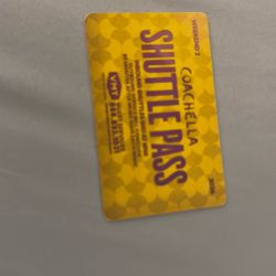 Coachella Weekend 2 (SUNDAY ONLY) SHUTTLE PASSES (7)