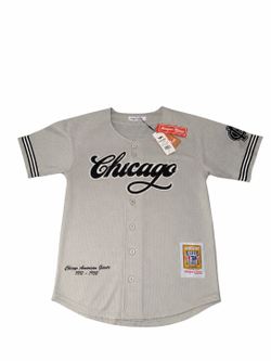 Chicago American Giants Jersey Negro League Headgear Classics Mens S NWT Gray #10