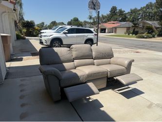Leather Lazy Boy Double Recliner Sofa