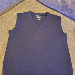 French Toast Navy Blue Sweater Vest, Size- S 6/7