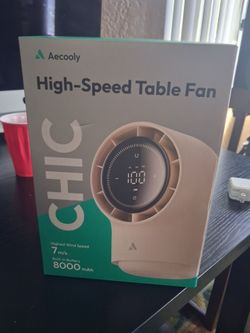 Aecooly high speed table fan