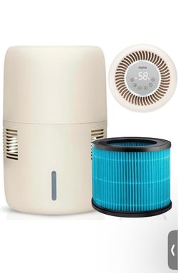 Humea Humidifier Evaporative Smart WiFi App 3L Beige Mist-free evaporation, no white dust, ultra-quiet 20 dB, app control, top-fill tank - ideal for b
