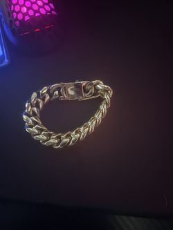 Gold Cuban  Bracelet 