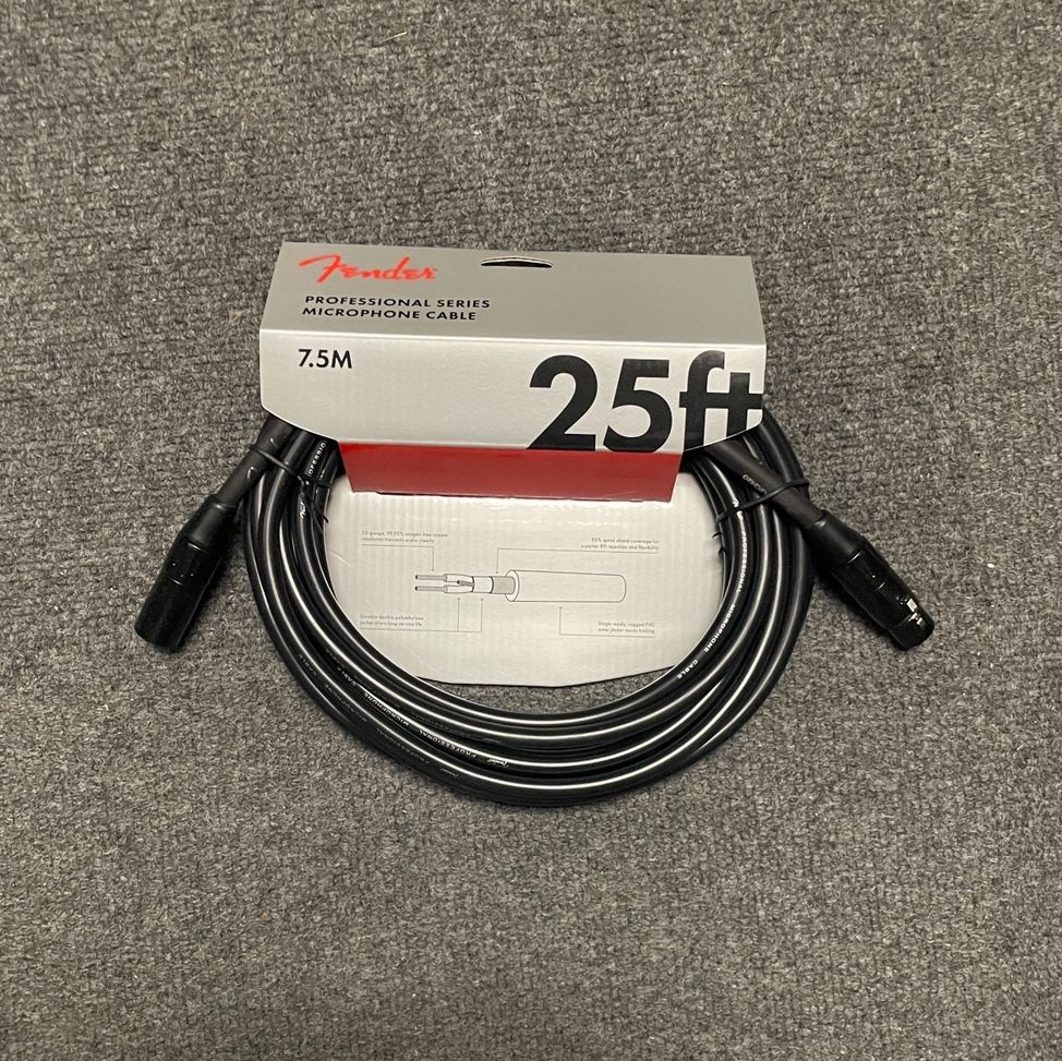 Fender Professional Series 25’ Microphone Cable