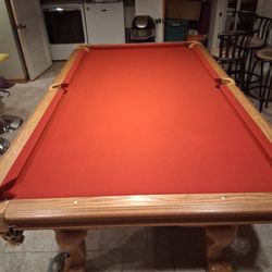 8ft Pool Table With All Accessories 