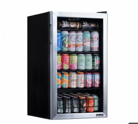 NEWAIR® 126-CAN FREESTANDING STAINLESS STEEL BEVERAGE FRIDGE - 18.9"