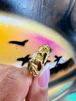 10k Cuban Link Ring
