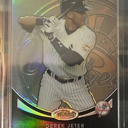 Derek Jeter Refractor Baseball Card