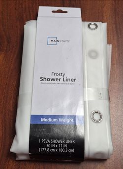 Mainstays Frosty Shower Liner (Medium Weight)