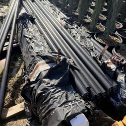 Post Black Powder Coated 10.5 Feet Tall By 2 3/8" W20