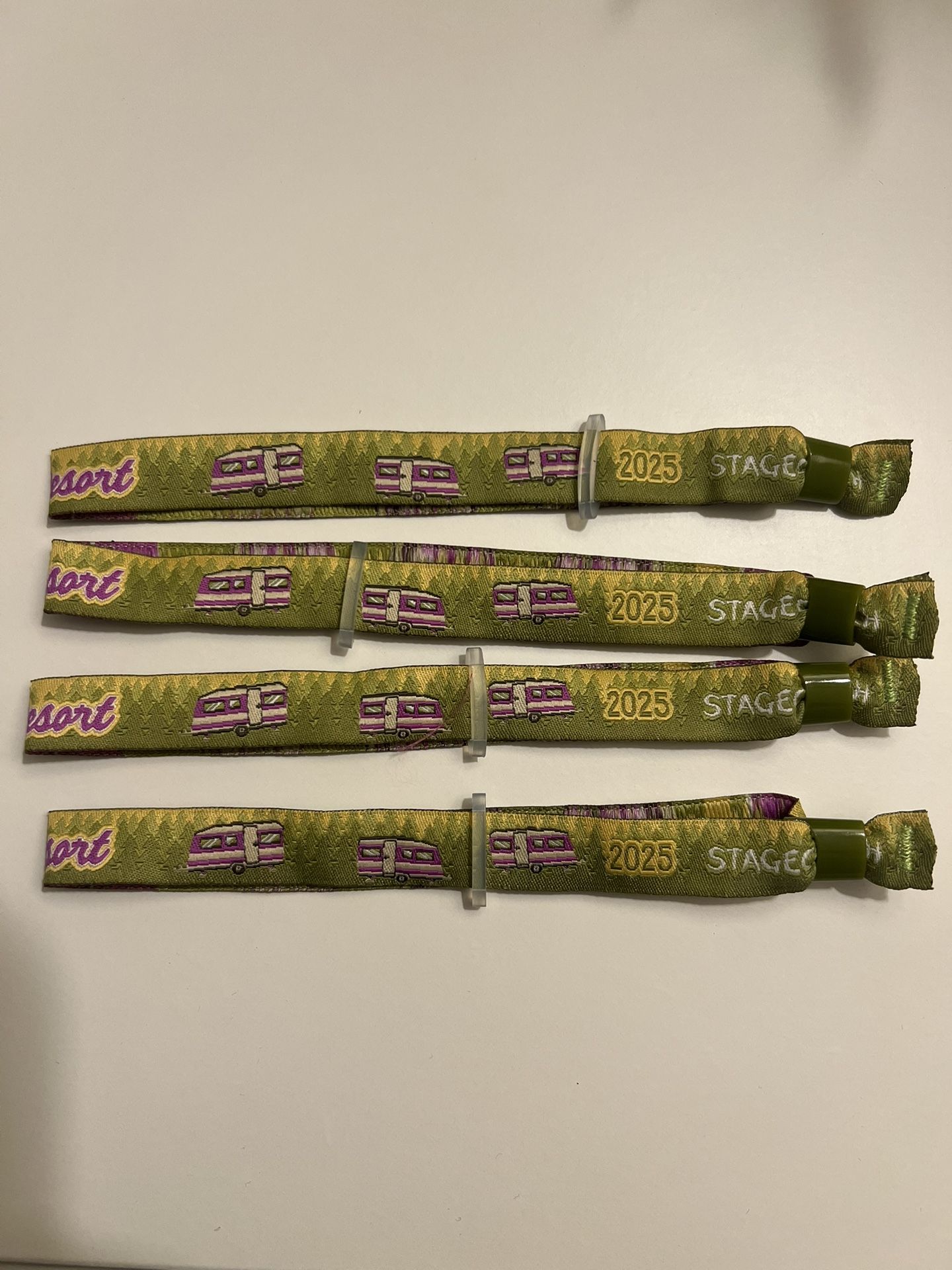Stagecoach 2025 RV Park Wristbands