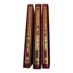John Jakes Signed Johnny Havoc 3 Book Lot Limited Editions #5 #7 #100