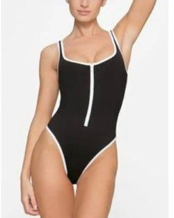 Skims Sporty Swim Scoop Neck One Piece