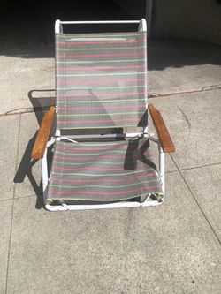 Two low seat beach. $5 each