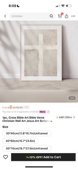Cross Canvas Print