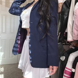 Ralph Lauren Vintage Navy Blazer/Dress Coat