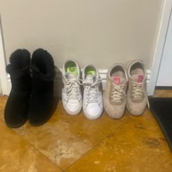 nike/cole hann/black boots shoes