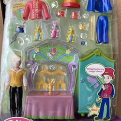 New Polly pocket Dazzlin' Pet Show Magic Rabbits 2003