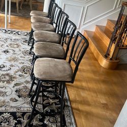 6 Kitchen Bar Stools 