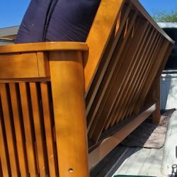 Giant Wooden Bench Futon