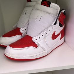 jordan 1 retro high white university red black