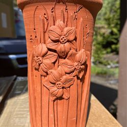 Terra-Cotta Flower Vase