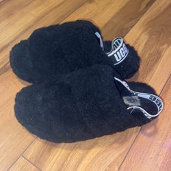 Wmns Black Ugg Slide Size 7