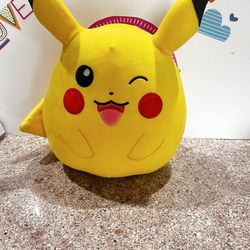 WINKING PIKACHU - 12 INCH SQUISHY PLUSH - NEW CONDITION