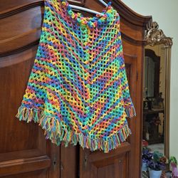 Bonita Capa De Crochet Hecha A Mano Azusa