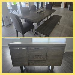 Dining Room Table With Buffet Table