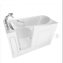 🆕️Exclusive Series 60 in.x
30 in. Left Hand Walk-In
Soaking Bathtub with
Quick Drain in White