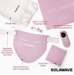 Solawave Neck & Chest Pro LED Light Therapy Mask 320 LEDs Factory Sealed | New, Sealed