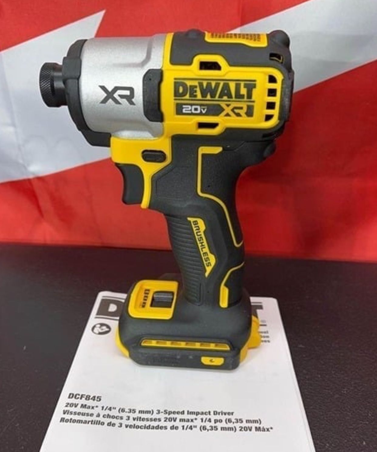 Dewalt New 1/4” IMPACT XR brushless -3 Speeds - New Generation 