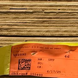 Plywood Color Verde 3/4 4x8