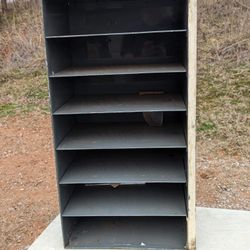 Steel Paper Cubby Or Open Cabinet 