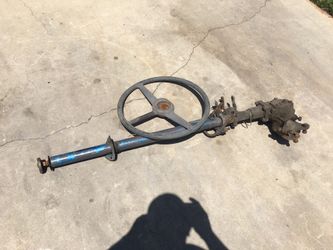 1947-1955 Chevy pick up Steering gear box with steering wheel