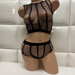 Panty And Top Lingerie-Fits Medium To XL- $15 Pick Up Price-Brand New-Nuevos 2 piezas