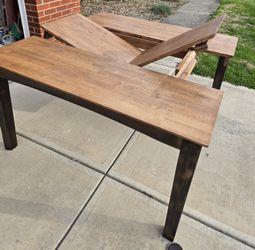 Butterfly Leaf Solid Wood 54x54 Dining Room Table